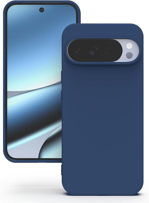 YATWIN Silicone Case for Google Pixel 10 Pro XL, Soft-Touch, Shockproof, DustProof, Antiskid Phone Cover for Google Pixel 10 Pro XL - Dark Blue