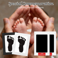 Baby Hand & Footprint Kit with Ink Pads, Photo Frames Ã¢ÂÂ Black