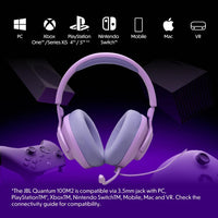 JBL Quantum 100M2 Wired Over-Ear Gaming Headset with JBL QuantumSOUND Signature and 3.5 mm Headphone Jack, Multi-Platform Compatibility, Detachable Mic, Mute Option, White