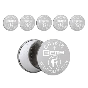 EEMB 5 PACK CR1616 Battery 3V Lithium Battery Button Coin Cell Batteries 1616 Battery DL1616 ECR1616 for Remote Control, Watch, Calculator, Thermometer, Mobile Game