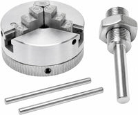 Mini Lathe Zinc Alloy Mini Lathe Three Claw Mandrel, M12 * 1 Manual Chuck Power Tool Electric Drill Binding Power Tool for Woodworking, Small Machine - Metal Tool