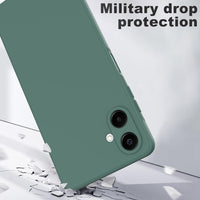 MIKULLE Case for Samsung Galaxy A06 4G Flexible Soft Silicone tpu Bumper Anti-Scratch Protective Shockproof Phone Cover (Dark Green)