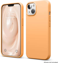 elago Liquid Silicone Case Compatible with iPhone 13 Case (6.1"), Premium Silicone, Full Body Protection - 3 Layer Shockproof Phone Cover, Anti-Scratch Soft Microfiber Lining (Orange)