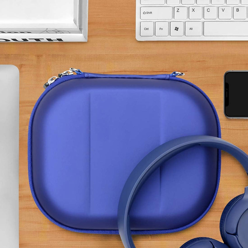 Geekria Headphone Carrying Case Hard Shell Travel Bag with Cable Storage for JBL Tune Series â Blue