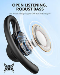 soundcore by Anker V30i Open-Ear Headphones, Ultra-Comfort,Lightweight Design, Snug Fit, Ergonomic Ear Hooks, Robust Bass, 36H Playtime, Bluetooth 5.3,App Control, Clear Calls (Renewed)