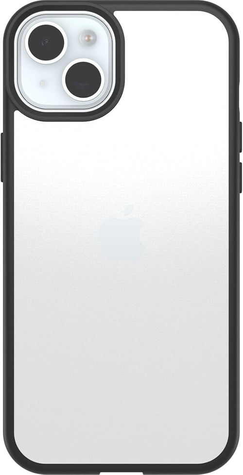 OtterBox React Series Case for iPhone 15 Plus/14 Plus, Shockproof, Drop proof, Ultra-Slim, Protective Thin Case, Tested to Military Standard, Clear/Black