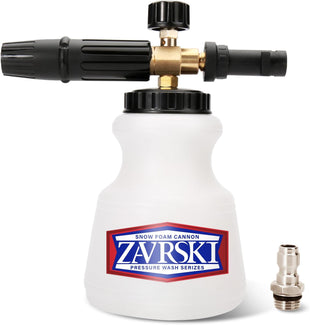 Zavrski Snow Foam Lance Cannon 1 Liter Adjustable Snow Foam Gun for Karcher K2 K3 K4 K5 K6 K7 Pressure Washer Accessories Car Foam Sprayer with 1/4'' Quick Connector