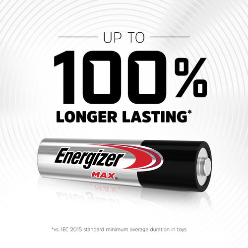 Energizer Max - AA Batteries (14 Pack) - Double A 1.5V Battery - Long Lasting Alkaline Power for Everyday Devices - 100% Recyclable Plastic Free Packaging - 10 Year Shelf Life [Amazon Exclusive]