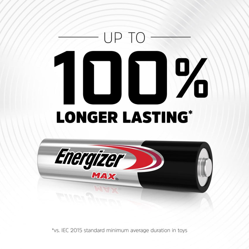 Energizer Max - AA Batteries (14 Pack) - Double A 1.5V Battery - Long Lasting Alkaline Power for Everyday Devices - 100% Recyclable Plastic Free Packaging - 10 Year Shelf Life [Amazon Exclusive]