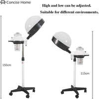 Concise Home Salon Home Professional Hair Steamer and Conditioning Machine with Rolling Floor Stand