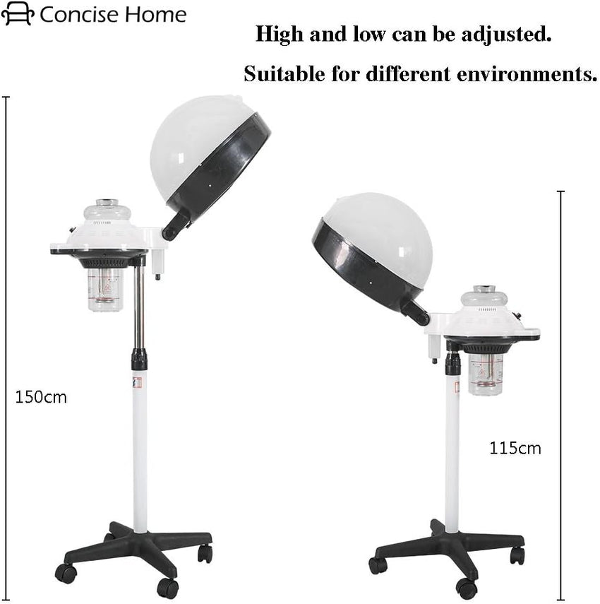 Concise Home Salon Home Professional Hair Steamer and Conditioning Machine with Rolling Floor Stand