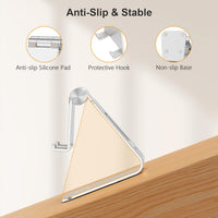 Gritin Phone Stand, Adjustable Phone Holder Cradle Dock - Full Aluminum Desktop Holder Stand for iPhone17, 16, 15, 14, 14 Plus, 13, 13 Pro Max, 12 Mini, XR X 7 6 Plus, Galaxy
