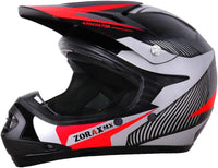 Kids Motocross Helmet Combo ECE 2206 Size M (51x52cm) Includes Gloves Goggles Red M