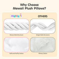 Mewaii 25in Long Cow Plush Pillows Stuffed Animals Squishy Pillows - Plushie Lying Cow Sleeping Hugging Plush Pillow Soft Toys for Kids