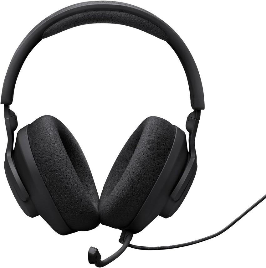 JBL Quantum 100M2 Wired Over-Ear Gaming Headset with JBL QuantumSOUND Signature and 3.5 mm Headphone Jack, Multi-Platform Compatibility, Detachable Mic, Mute Option, Black