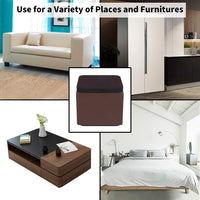 Furniture Risers Heavy Duty 2" Lift Supports 20,000 lbs â Square Brown
