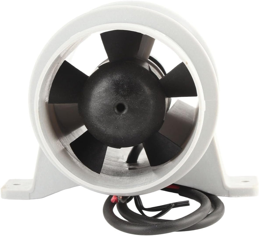 Aramox Bilge Blower Fan, 3 Inch 12V 2.9A Silent Inline Blower Inline Marine Bilge Air Blower for Yachts Boats Air Circulation