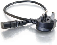 C2G 88512 1 Metre UK Power Cable IECC13 to BS1363 3 Foot Kettle Lead Power Cord, Black
