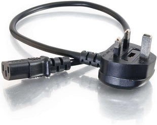 C2G 88512 1 Metre UK Power Cable IECC13 to BS1363 3 Foot Kettle Lead Power Cord, Black