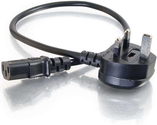 C2G 88512 1 Metre UK Power Cable IECC13 to BS1363 3 Foot Kettle Lead Power Cord, Black
