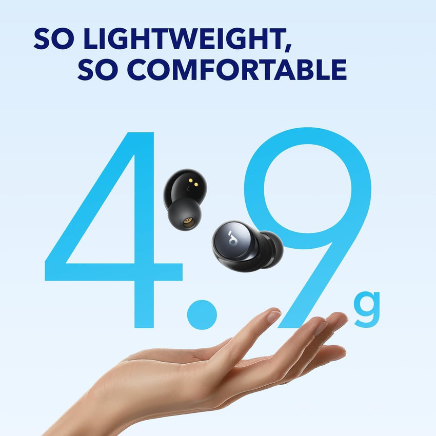 soundcore by Anker Space A40, Wireless Headphones, Automatic Noise Cancelling up to 98%, 50h Playback, Hi-Res Sound, Comfortable Design, App Control (Refurbished)