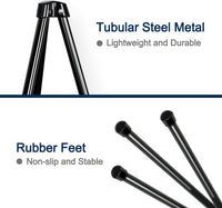 3-Pack Black Easel Stand Adjustable Collapsible Floor Easel â Lightweight Metal