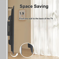 JXMTSPW Tilt TV Wall Bracket for 14-42 inch LCD LED OLED Flat Curved TVs up to 25kg,Low Profile Tilt TV Bracket Max VESA: 200x200mm 16 19 22 24 32 36 40" Ultra Slim Television Mount
