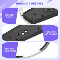 Hejo Vertical Stand for PS5, Durable Slim Stand for PS5, Stand with Anti-Slip Pads and Screws, Base Stand for PS5 Slim Accessories, Vertical Stand for PS5 Slim & PS5 Disc (Black)