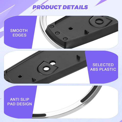Hejo Vertical Stand for PS5, Durable Slim Stand for PS5, Stand with Anti-Slip Pads and Screws, Base Stand for PS5 Slim Accessories, Vertical Stand for PS5 Slim & PS5 Disc (Black)