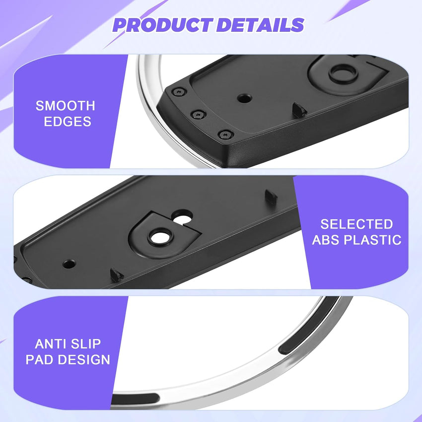 Hejo Vertical Stand for PS5, Durable Slim Stand for PS5, Stand with Anti-Slip Pads and Screws, Base Stand for PS5 Slim Accessories, Vertical Stand for PS5 Slim & PS5 Disc (Black)