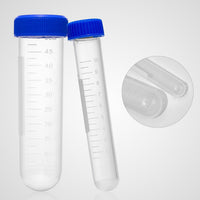 Centrifuge Tubes Plastic Round Bottom with Caps 10/50ml 100pcs