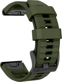 OVERSTEP for Garmin Fenix 7X Pro, 26 mm Silicone Wristband for Fenix 7X Pro/Fenix 7X/Fenix 6X/6X Pro Fenix 5X/5X Plus Fenix 3/3 HR