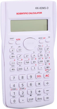 Scientific Calculator, 12 Digit 240 Functions Office Calculator, Multifunction Large Display Students Calculator with Sliding Hard Cover (White)