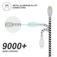 iSOUL Lightning iPhone Charger Cable, 1 Meter 3.3ft Braided USB Cord for iPhone 14 13 12 11 Pro XS Max XR X 10 8 7 6s Plus, iPad Air Pro Mini, iPod Ultra Fast Sync & Charging