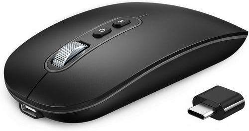 USB C Wireless Mouse Rechargeable Dual-Mode for MacBook Air/Pro â Slim Portable
