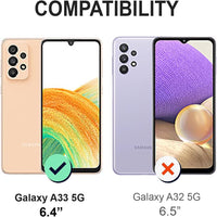 KP TECHNOLOGY Galaxy A33 Case - (360 Front + Back Protection) Full Body Complete Protection for Samsung Galaxy A33 5G (CLEAR)