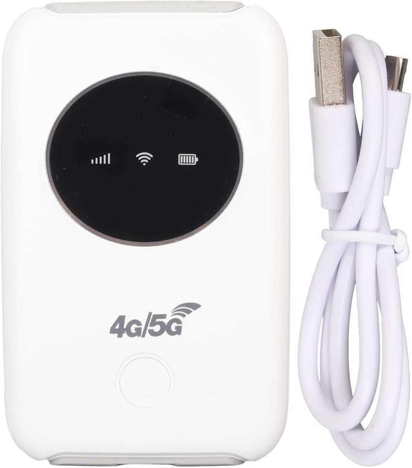 5G Router with SIM Slot Unlocked, 4G LTE Mobile WiFi Router Portable Travel Mi-Fi Hotspot 5G & 4G MiFi Device, Connection with Up to 10 Devices 300Mbps