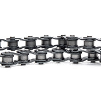 sourcing map 2Pcs #420 Chain Offset Half Link Roller, 1/2" Pitch Carbon Steel, Standard Chain End Connector Split Links