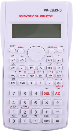 Scientific Calculator, 12 Digit 240 Functions Office Calculator, Multifunction Large Display Students Calculator with Sliding Hard Cover (White)