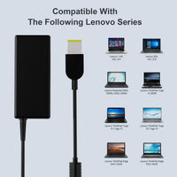 for Lenovo Laptop Charger-fit for T430/T440/T450/T460/T560/E431/E440/E531/E540, 65W Yellow USB Power Adapter for ThinkPad X/E/S/L/B/U/T/K/Z/Y/G, 20V 3.25A Power Supply for Yoga 2/11/11S/13(Not USB C)