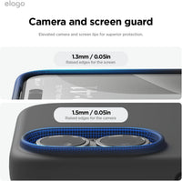 elago Compatible with iPhone 16 Case, Premium Liquid Silicone Case, Full Body Protective Cover, Shockproof, Slim Phone Case, Anti-Scratch Soft Microfiber Lining, 6.1 inch (Black)