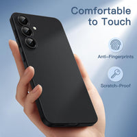 JETech Ultra Slim Case for Samsung Galaxy S25+ / S25 Plus 5G, Camera Lens Full Protection, Lightweight Matte Finish PP Hard Minimalist Cover (Black)