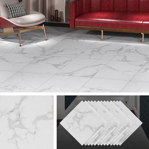 Self-Adhesive Vinyl Floor Tiles 30x30cm 32pcs Grey White Marble Ã¢ÂÂ 32pc