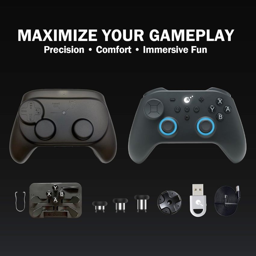 GuliKit TT Max Wireless Game Controller Bluetooth Hyperlink Wired Grey