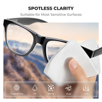 K&F CONCEPT Glasses Cleaning Cloth | Premium Microfiber Cleaning Cloths, Lens Cleaning Cloth for Camera Lenses, Eyeglasses, Screens, Cameras, Tablets -Washable, 6 Pack, 6 x 7 inches (15 x 18 cm)