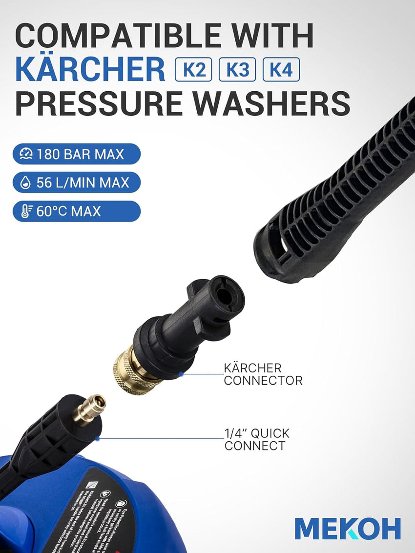 Patio Cleaner Attachment for Karcher Pressure Washer 31cm Rotary Surface Cleaner