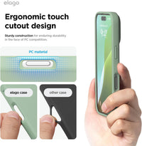 elago Compatible with iPhone 16 Case, Premium Liquid Silicone Case, Full Body Protective Cover, Shockproof, Slim Phone Case, Anti-Scratch Soft Microfiber Lining, 6.1 inch (Khaki Green)