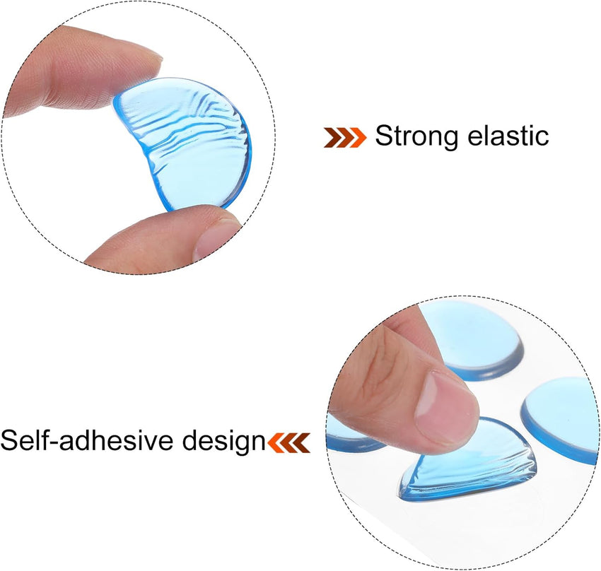 Drum Dampeners Gel Pads Silicone Mute Pads â Blue 30x25x3mm 30 Pcs