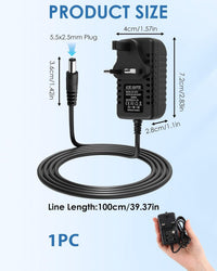 5V 1A Charger, AC Adapter 100-240V 50 60Hz to DC Switching Adaptor for LED Strip Light CCTV Router Speakers, Universal 5V DC Power Supply Wall Charger with 5.5x2.5mm Plug (5W)