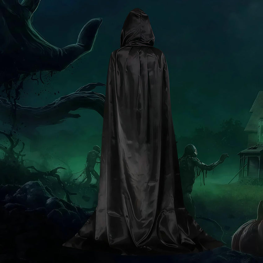 Hooded Robe Cloak Wizard Tunic Cosplay Costume for Adults â Halloween